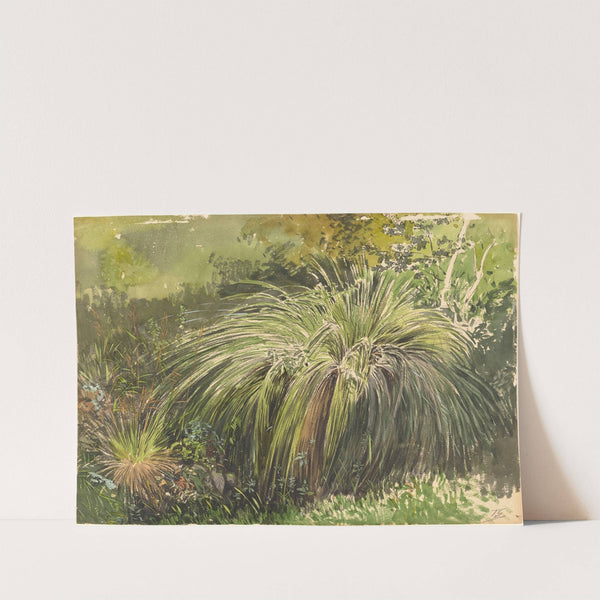 A Corner of a Meadow with Fountaingrass by Themistokles Von Eckenbrecher