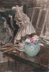 A Corner Of The Artist’s Studio With A Bust Of Leopoldo De Medici