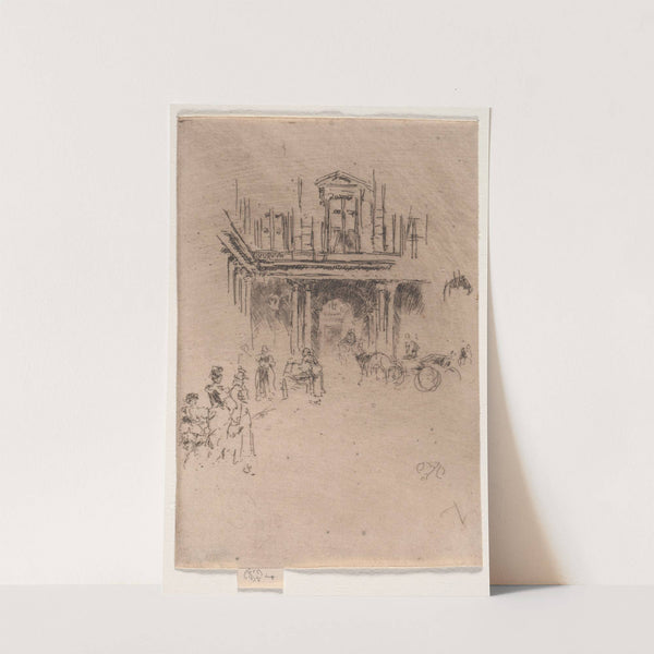 A Corner of the Palais Royal (1886) by James Abbott McNeill Whistler