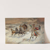 A Cossack Caravan In A Winter Landscape by Adolf Baumgartner-Stoiloff