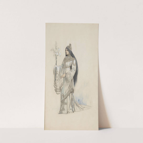 A costume design for the Théâtre de la Renaissance, Paris by Alphonse Mucha