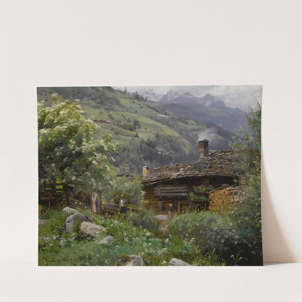 A Cottage In Gastein, Austria by Peder Mørk Mønsted