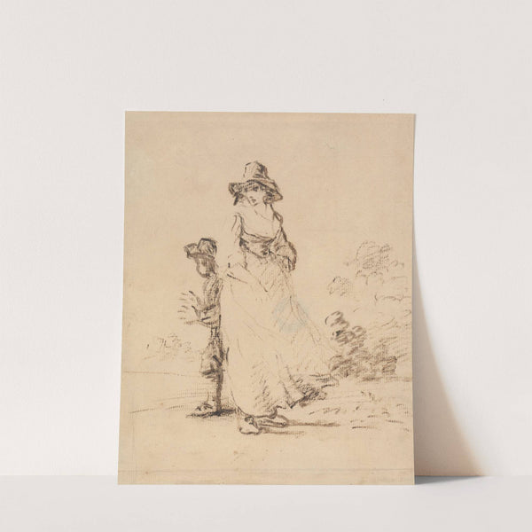 A Country Boy and Girl by Henry William Bunbury