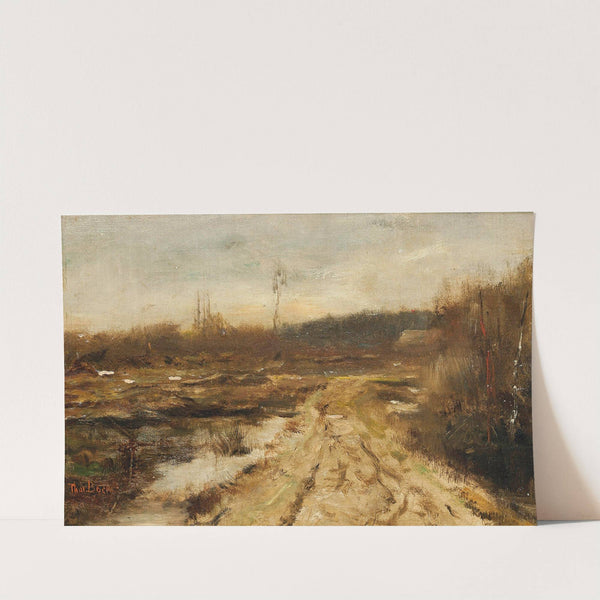 A country path by Théophile de Bock