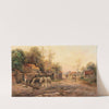 A Country Road, Horses near a Watering Place by Emil Barbarini