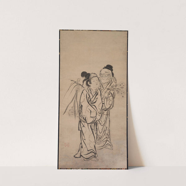 A Couple (late 1500s) by Hasegawa Sōen