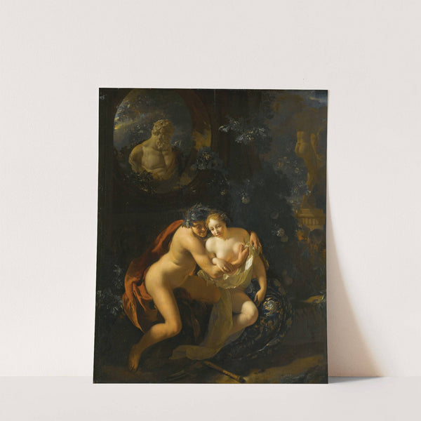 A Couple Making Love in a Park Spied on by Children (1694) by Adriaen van der Werff