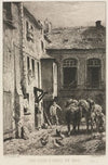 A Courtyard in Paris (1865)