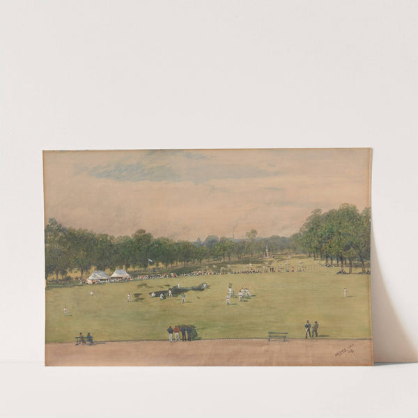 A Cricket Match of the Royal Marine Artillery, London by Walter Paris