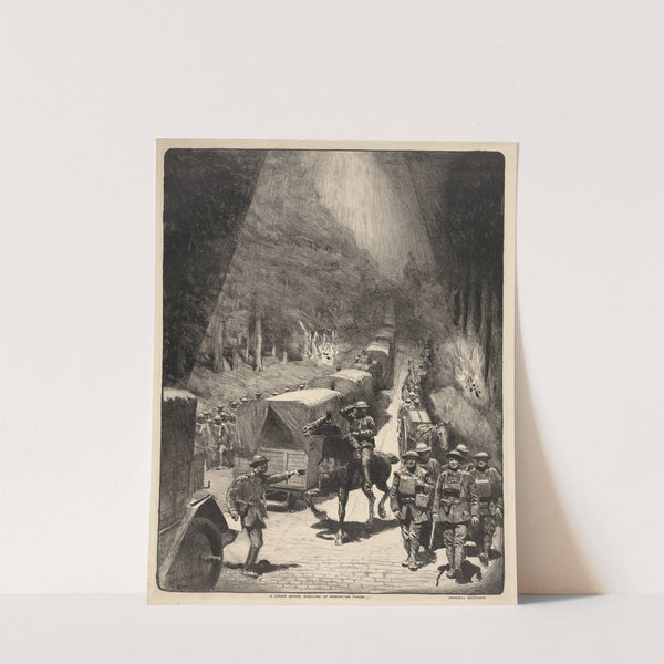 A cross roads shelling of ammunition trains (1927) by Lucien Jonas