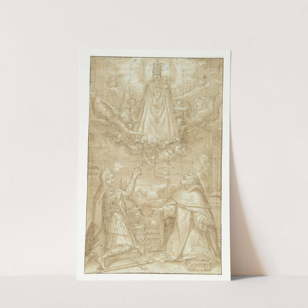 A crowned Madonna and Child by Francesco Francia