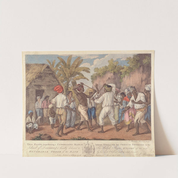 A Cudgelling Match between English and French Negroes in the Island of Dominica (1779) by Agostino Brunias