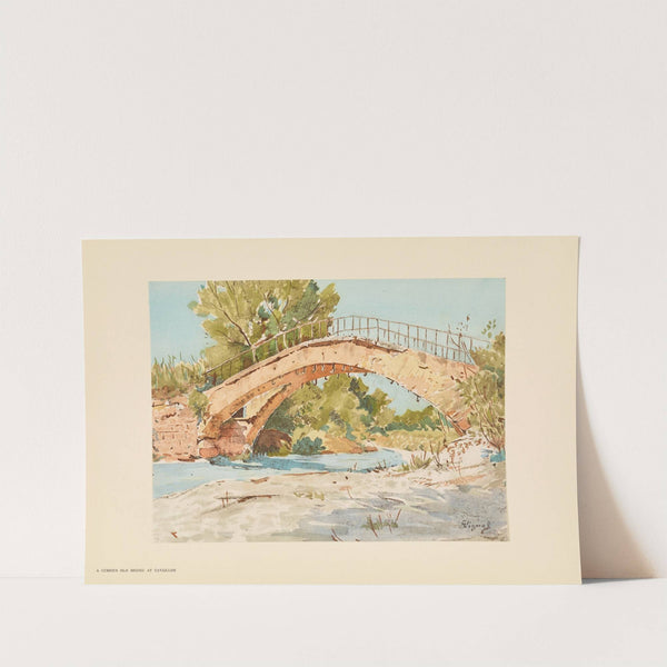 A curious old bridge at Cavaillon (1925) by Pierre Vignal