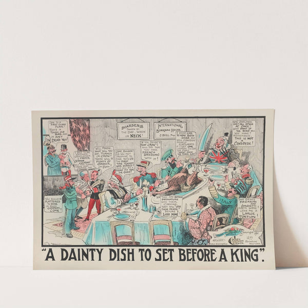 Awaiting the Big ‘Leak’ (1917) by Carey Cartoon Service