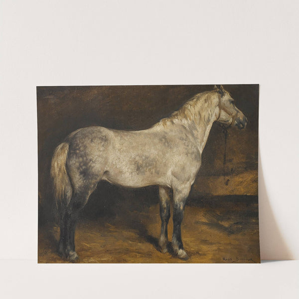 A dapple grey horse by Rosa Bonheur