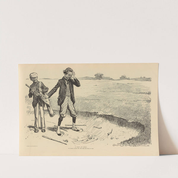 A day at golf (1893-1900) by Charles Dana Gibson