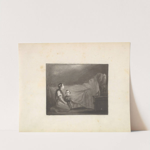 A Deathbed Scene (ca. 1849) by Frederic Leighton