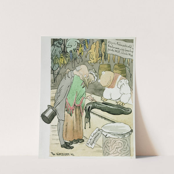 A Delicacy Shop by Theodor Kittelsen