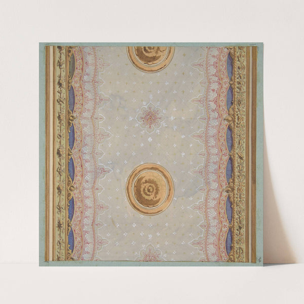 A design for the painted decoration of a ceiling or walls (1830–97) by Jules-Edmond-Charles Lachaise