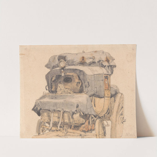 A Diligence, Front View by Samuel Prout