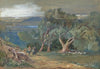 A distant view of Corfu from Viros (1862)