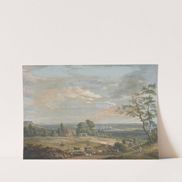 A Distant View of Maidstone, from Lower Bell Inn, Boxley Hill by Paul Sandby