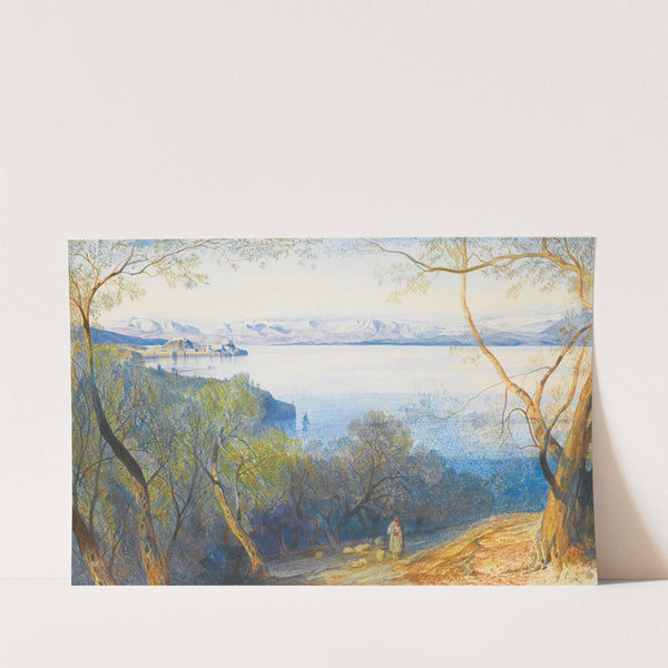 A Distant View Of The Citadel, Corfu by Edward Lear