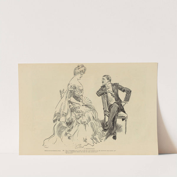 A Distinction (1900-1905) by Charles Dana Gibson