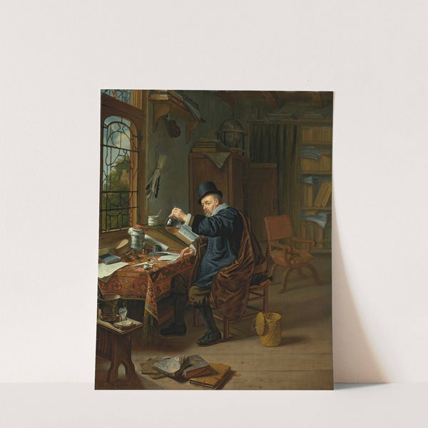 A Doctor In His Studio by Michiel Van Musscher