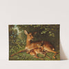 A Doe with Fawn by Carl Schweninger, Jr