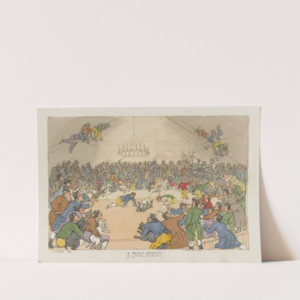 A dog fight (1811) by Thomas Rowlandson