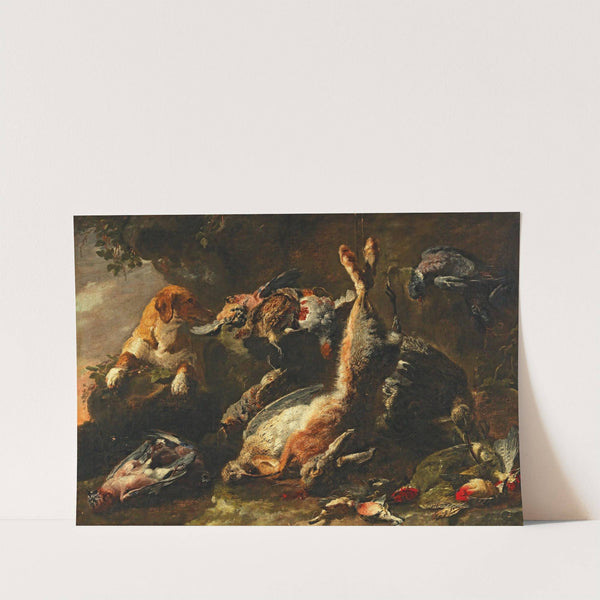 A dog guarding game by Jan Fyt