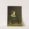 A Dog on a Chair by Guillaume Anne van der Brugghen