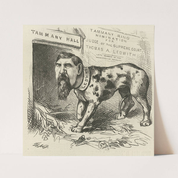 A dog returneth to his vomit (1871) by Thomas Nast
