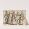 A Doge of Venice with a Cardinal, a Councillor and Servants Bearing the Train by Bernardino Rodriguez