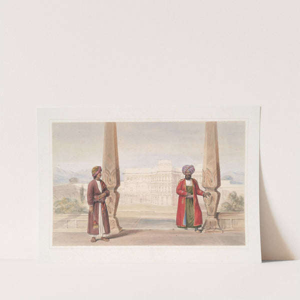 A Dooranee noble and his attendant at the palace, Candahar (1843) by James Atkinson