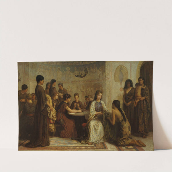 A Dorcas Meeting In The 6th Century by Edwin Long