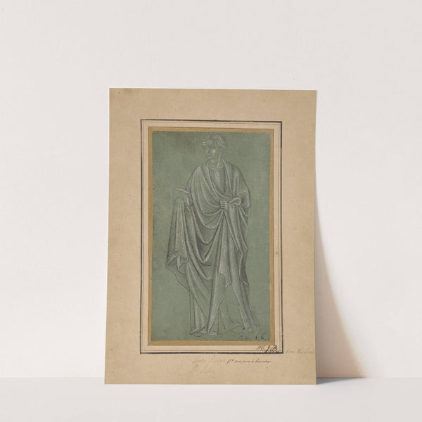 A Draped Figure Holding a Book (1380) by Italian School