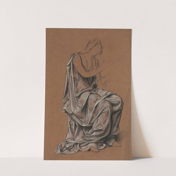 A drapery study for ‘The Love Potion’ by Evelyn De Morgan