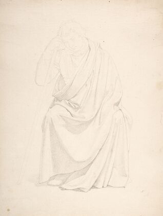 A Drapery Study of a Seated Man early (19th century)