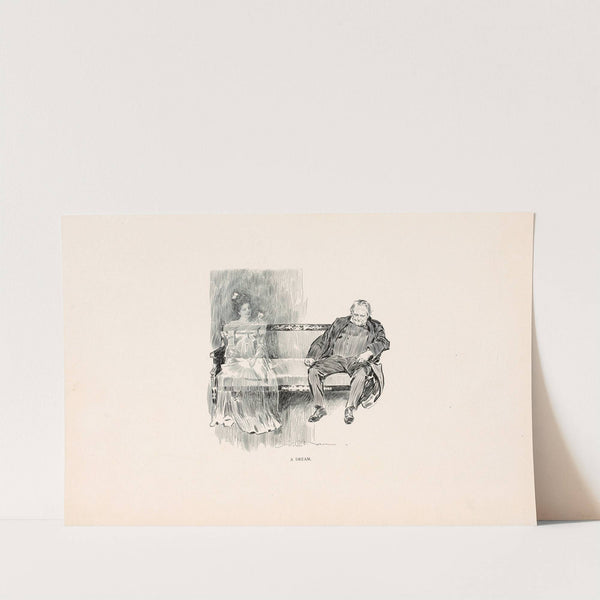 A dream (1896) by Charles Dana Gibson