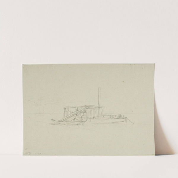 A Dredge by Charles Meryon