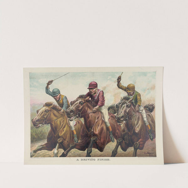 A Driving finish (1891) by Currier & Ives.
