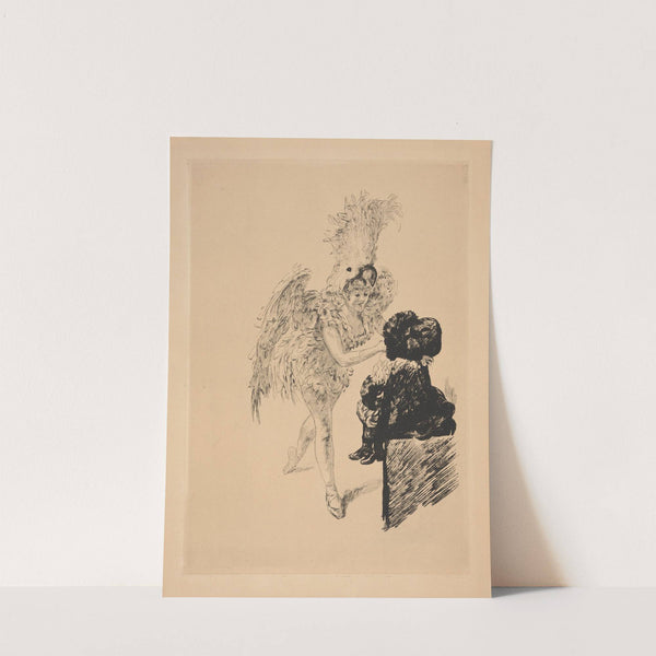 A Drury-Lane; Avant de paraitre (At Drury Lane; Before the appearance) (1906) by Charles Paul Renouard