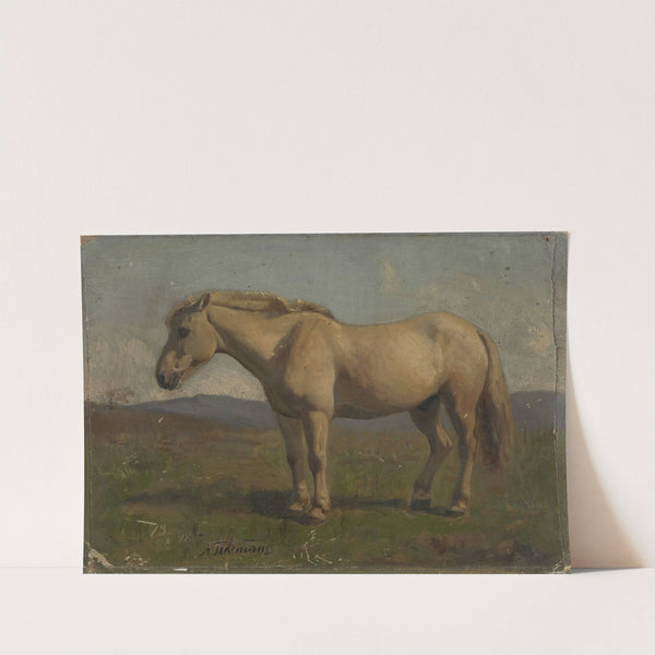 A Dun Horse (1848) by Adolph Tidemand