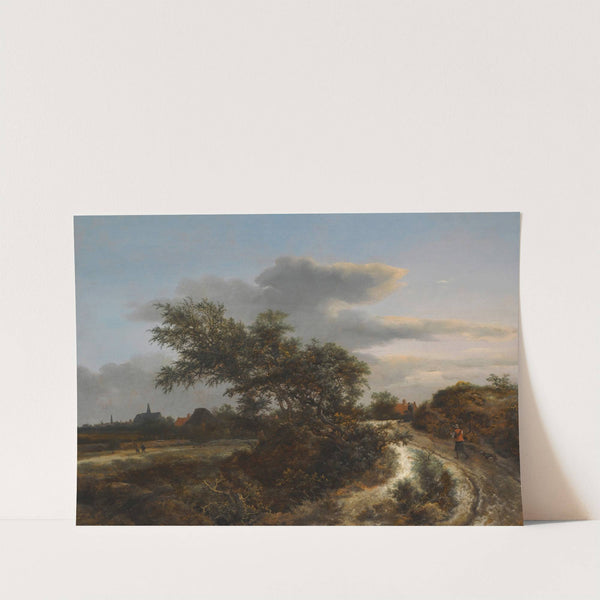 A Dune Landscape With A Farmer On A Sandy Road, And A Distant View Of Haarlem (1647) by Jacob van Ruisdael