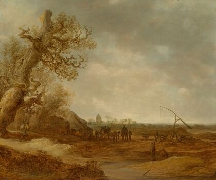 A dune landscape with figures
