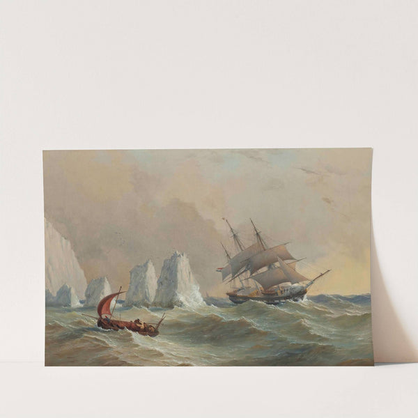 A Dutch Merchantman Passing The Needles by Charles Gregory