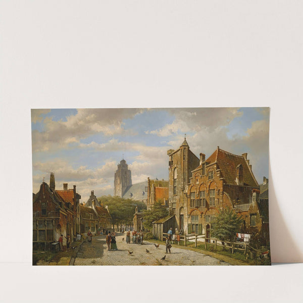 A Dutch Street by Willem Koekkoek