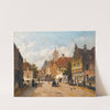 A dutch street by Adrianus Eversen